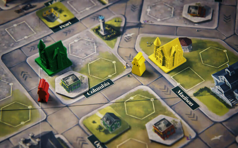 game board and minis for cape may