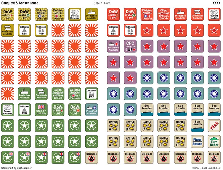 conquest and consequence counters chits