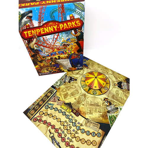 board game box and game board