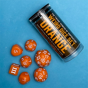 dcc day 2022 orange dice of the fallen gods The Twin’s Embers of Inspiration