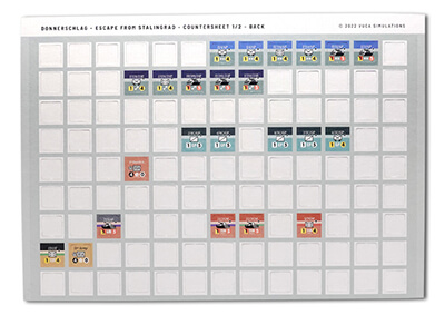 countersheet from Donnerschlag — Escape from Stalingrad by Vuca Simulations
