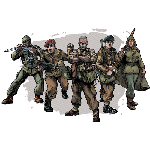 v-sabotage commando illustrations