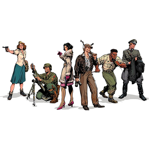 v-sabotage commando illustrations