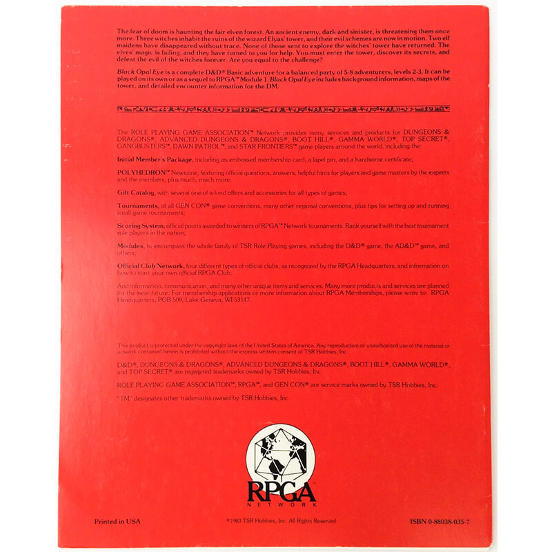 dnd rare black opal eye module